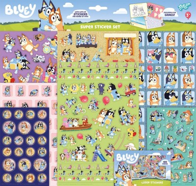 Super set abtibilduri Bluey foto