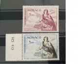 PC193 - Monaco 1961 PA/ St. Devote, serie MNH, 2v, Nestampilat