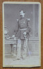 Foto pe carton , Franz Duschek , Bucuresti , de secol 19 , Ofiter superior