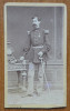 Foto pe carton, Franz Duschek, Bucuresti, de secol 19, Ofiter superior