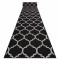 Traversa sisal Floorlux model 20608 marocani trellis negru si argintiu, 70 cm