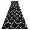 Traversa sisal Floorlux model 20608 marocani trellis negru si argintiu, 70 cm