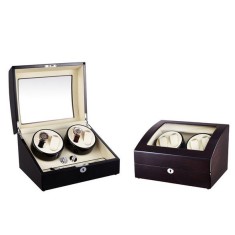 Dispozitiv pentru intors ceasuri automatice Watch Winder 4 + 6 Spatii Nuc WW1582