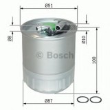 Filtru combustibil MERCEDES SPRINTER 3-t platou / sasiu (906) (2006 - 2016) BOSCH F 026 402 056