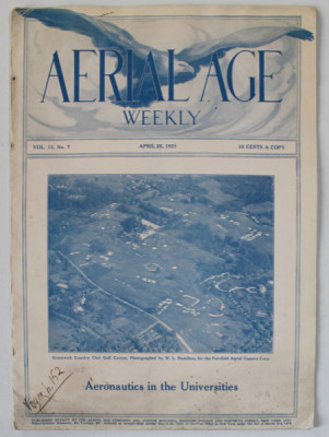 AERIAL AGE, WEEKLY , No.7, 1921 foto