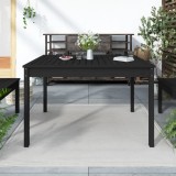 Masuta de gradina, negru, 121x82,5x76 cm, lemn masiv de pin GartenMobel Dekor, vidaXL