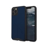 Husa TPU - Textil UNIQ Transforma Rigor Apple iPhone 11 Pro Max, Bleumarin