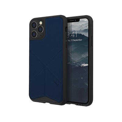 Husa TPU - Textil UNIQ Transforma Rigor Apple iPhone 11 Pro Max, Bleumarin foto