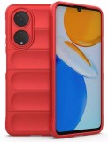 Husa Wave din Silicon compatibila Honor X7 Anti-Shock, Rosu, Oem