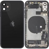 Capac Baterie Apple iPhone 11, Cu Carcasa Mijloc, Full Parts, Negru, Swap
