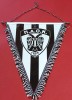Fanion fotbal - PAOK SALONIC (dimensiuni mari 34 X 26 CM)