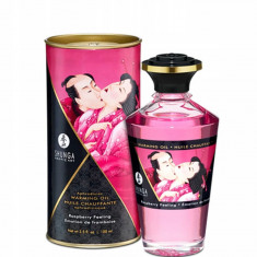 Ulei de masaj &icirc;ncălzitor - Shunga Aphrodisiac Raspberry Feeling 100ml