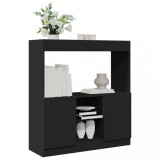VidaXL Dulap &icirc;nalt, negru, 92x33x100 cm, lemn prelucrat