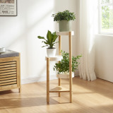 Suport plante Sastamala 78x35x35cm natur/alb cu 4 rafturi [en.casa] HausGarden Leisure, [en.casa]