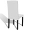 Huse de scaun elastice drepte, 4 buc., alb - 4