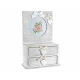Cumpara ieftin Caseta bijuterii lemn Maria 22 cm x 11 cm x 33 cm
