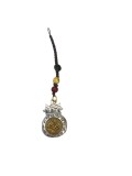 Amuletă GOBI&reg; Feng Shui Săculețul Bogăției cu Monedă Auriu-Argintie &ndash; Noroc