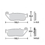 Placute Frana Moto Fata MCB845 - MX_NEW 7875560MA