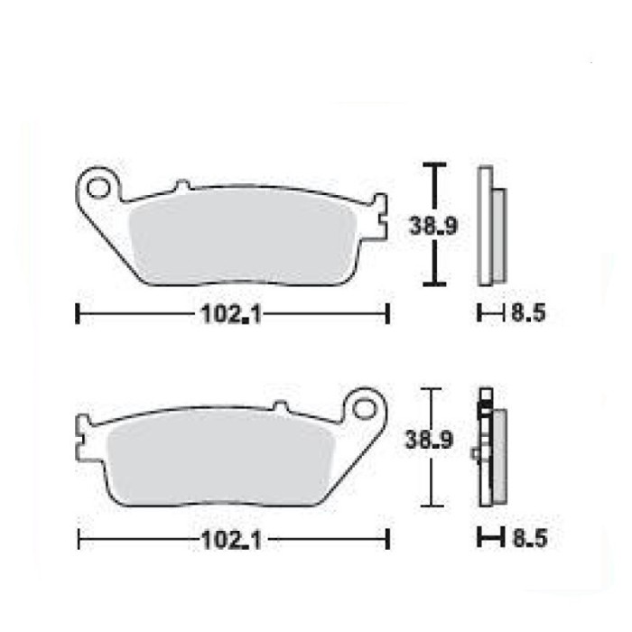 Placute frana MCB845 Cod Produs: MX_NEW 7875560MA