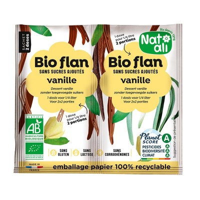Budinca de vanilie, bio, 2 bucati x 4.5g, Nat-ali foto