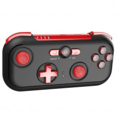 Mini-gamepad Bluetooth, Android, Windows, Nintendo, Switch, stand silicon pentru smartphone, Ipega foto