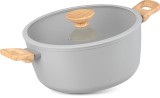 Cratita MagicHome Harmony 28 cm cu capac din sticla, 5,9 L