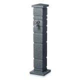 Cumpara ieftin Masca robinet de gradina, cu adaptor furtun, gri inchis, 26x110 cm, Prosperplast