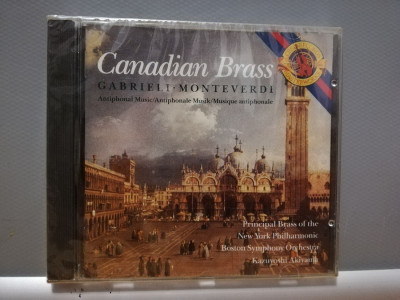 CANADIAN BRASS: GABRIELI/MONTEVERDI (1989/CBS/AUSTRIA) - CD/ORIGINAL/NOU/SIGILAT foto