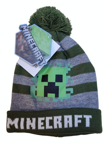 Caciula Minecraft, Creeper Logo, 5-12 ani, Produs ORIGINAL !!