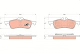 TRW GDB1561 COTEC set placute frana,frana disc