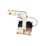 Kit educativ DIY semafor pentru copii, LED-uri RGY, alimentare cu baterii OKYN2113