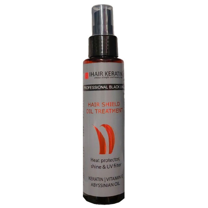 Spray stralucire si protectie termica Black Line iHair Keratin 100 ml