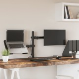 VidaXL Suport de perete pentru monitor VESA 75/100 mm, negru, oțel