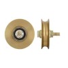 Roata simpla cu rulment pentru porti culisante , Diametrul 80 mm, Profil R