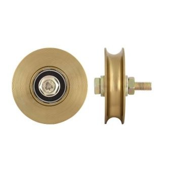 Roata simpla cu rulment pentru porti culisante , Diametrul 80 mm, Profil R