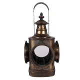 Cumpara ieftin Felinar metal maro cupru 23x23x48 cm