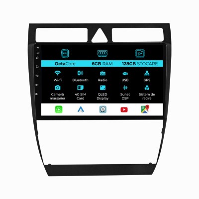 Navigatie Dedicata Audi A6 C5 (2000-2004), 9Inch, 6Gb Ram, 128Gb Stocare, Carplay foto