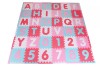 Covoras puzzle colorat, 110 piese, Knorr Toys, din spuma moale EVA, 180 x 180 cm, Cifre si litere