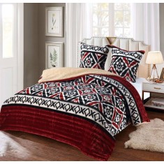 Lenjerie Pat Cocolino Cazzy Co043, Microfibra Plusata, 3 Piese, , Rosu
