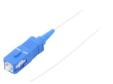 Cablu Fibra Optică SC/UPC 1m Alb LSZH, QOLTEC