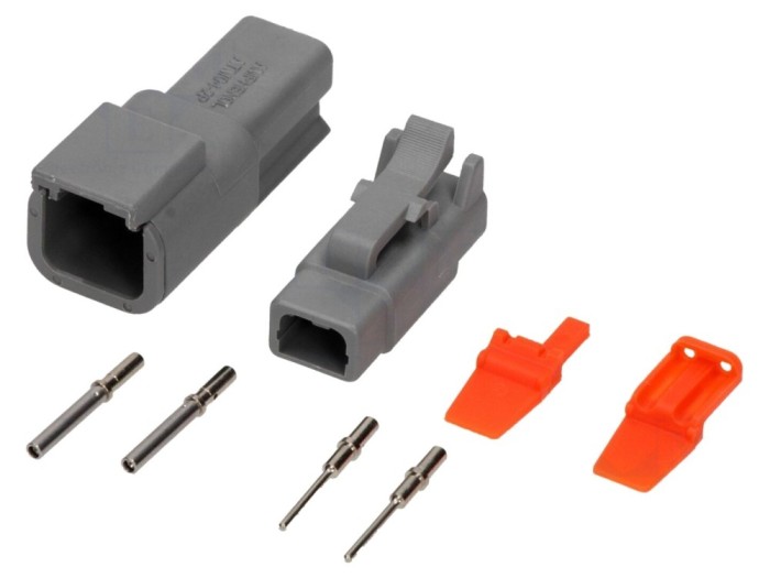 Conector cablu-cablu 2 pini IP67