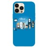 Husa compatibila cu Apple iPhone 14 Pro Max model Totoro, Mononoke and Ponyo Studio Ghibli, Silicon, TPU, Viceversa, Transparent, Carcasa