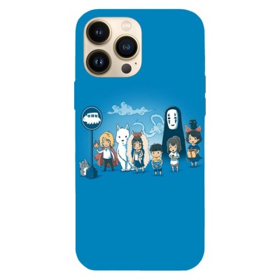 Husa compatibila cu Apple iPhone 15 Plus model Totoro, Mononoke and Ponyo Studio Ghibli, Silicon, TPU, Viceversa foto