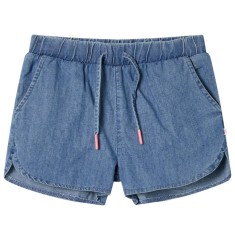 Pantaloni scurți pentru copii, albastru denim, 116 10891