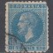 ROMANIA 18876 LP 39 c REGELE CAROL I EMISIUNEA I BUCURESTI EROARE DE CULOARE 5 BANI ALBASTRU POINCON STAMPILAT
