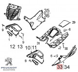 Cumpara ieftin Carena laterala stanga podea originala Peugeot Speedfight - Speedfight 2 - Speedfight - WRC - X-Race - X-Team 2T 50-100cc (albastru deschis)