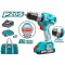 Masina de gaurit cu percutie motor fara perie acumulator 20V-2AH,Total