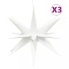 Lumini de Craciun cu LED-uri 3 buc. alb 100 cm pliabil