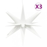 Cumpara ieftin Lumini de Craciun cu LED-uri 3 buc. alb 100 cm pliabil