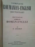 P. Axelrad - Complete roumanian-english dictionary (editia 1942)